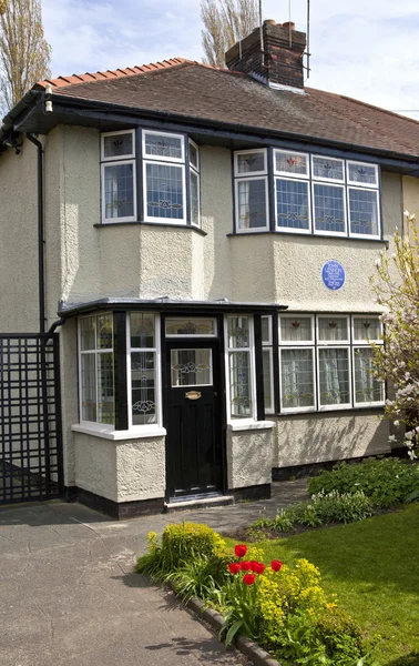 Childhood Home of John Lennon in Liverpool — Stock Photo, Image