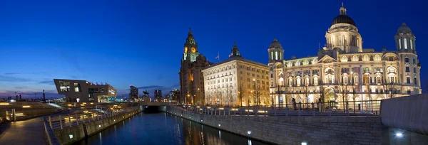 Liverpool panoramisch — Stockfoto