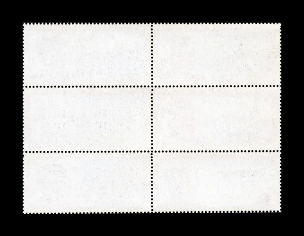 Blank Postage Stamp Sheet — Stock Photo, Image