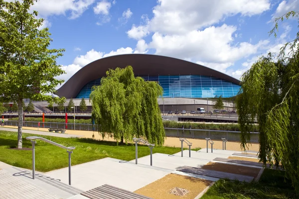 The Aquatics Centre in the Queen Elizabeth Olympic Park in Londo — Stock Photo, Image