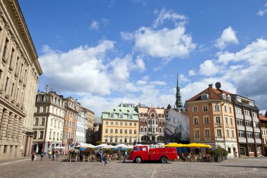 View from Dome Square in Riga clipart