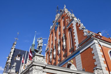 siyah nokta ve st. peter Kilisesi Riga evi