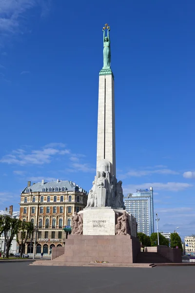 Das Freiheitsdenkmal in Riga — Stockfoto