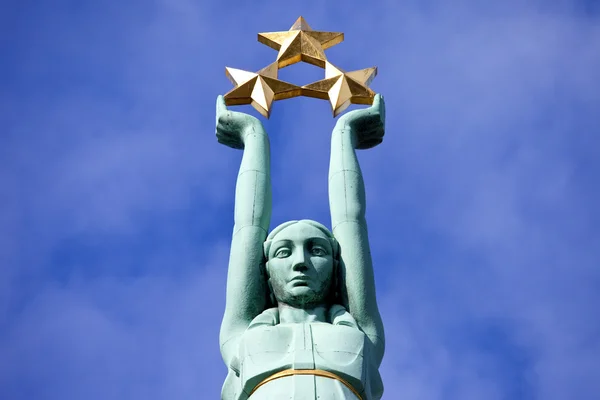 The Freedom Monument in Riga — Stock Photo, Image