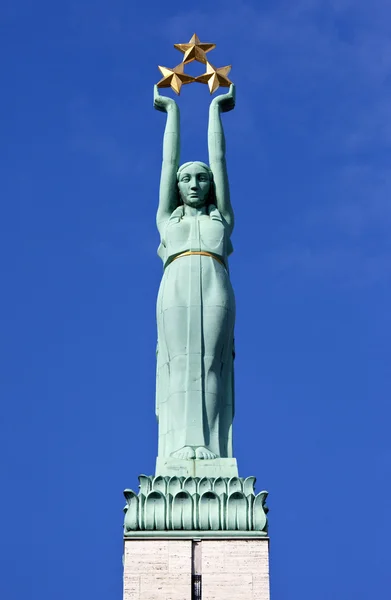 The Freedom Monument in Riga — Stock Photo, Image