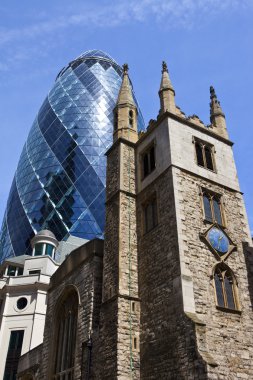 St andrew undershaft kilise ve Londra'da Kornişon