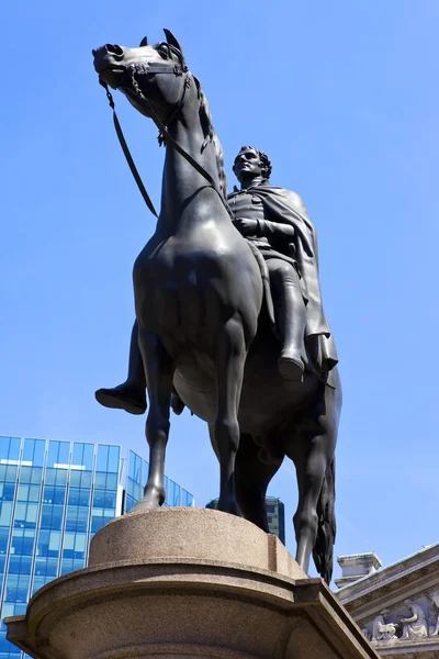 Książę wellington statua w Londynie — Zdjęcie stockowe