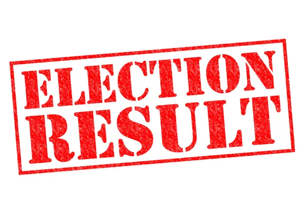 ELECTION RESULT — Stock Photo, Image