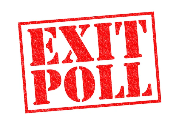 Exit poll — Stockfoto