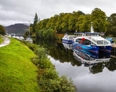Fort Augustus, İskoçya - 7 Ekim 2021: 