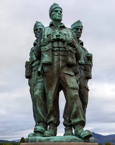 Skoçya Ngiltere Ekim 2021 Lochaber Skoçya Daki Komando Anıtı Kinci — Stok fotoğraf