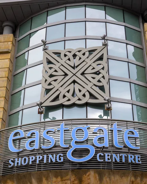 Inverness Шотландія Жовтня 2021 Знак Над Входом Торгового Центру Eastgate — стокове фото