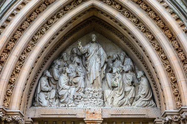 Esculturas Intrincadas Exterior Catedral Inverness También Conocida Como Catedral Andrews — Foto de Stock