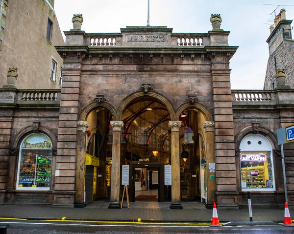 Inverness Skotsko Října 2021 Vstup Historický Viktoriánský Trh Městě Inverness — Stock fotografie