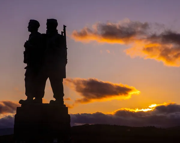 Skotland Storbritannien Oktober 2021 Commando Memorial Lochaber Skotland Dedikeret Til - Stock-foto