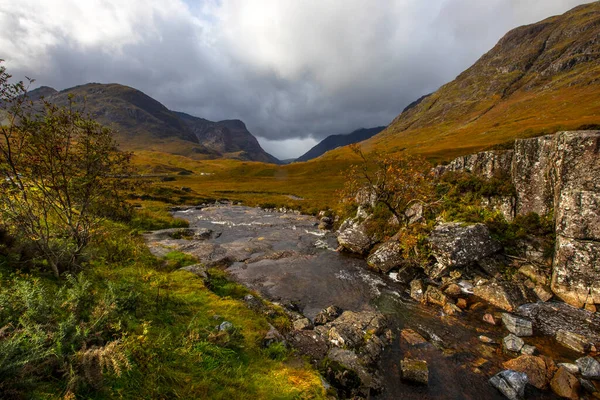 Utsikt Över Den Hisnande Glencoe Dalen Scottish Highlands Storbritannien — Stockfoto