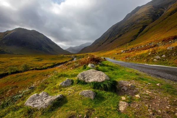 Ein Malerischer Aussichtspunkt Der Gegend Von Glencoe Den Schottischen Highlands — Stockfoto