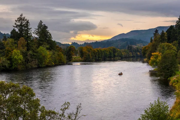 Dunkeld Skottland Oktober 2021 Utsikt Över Floden Tay Den Vackra — Stockfoto