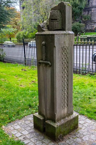 Glasgow Scotland October 12Th 2021 William Wallace Monument Glasgow Necropolis — Stock Photo, Image