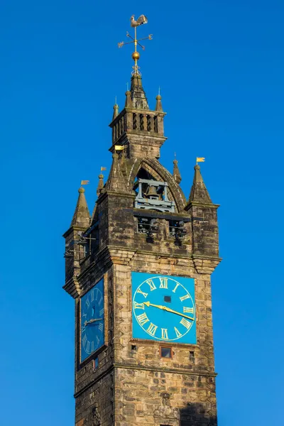 Clocher Historique Tolbooth Situé Glasgow Cross Dans Ville Glasgow Écosse — Photo