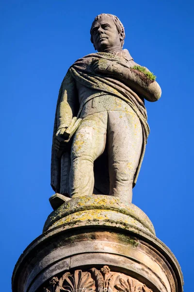 Glasgow Escocia Octubre 2021 Monumento Sir Walter Scott Ubicado George —  Fotos de Stock