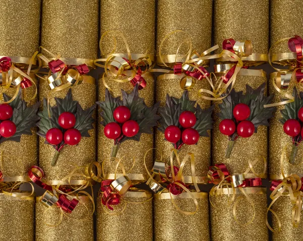 Sex Vackert Dekorerade Traditionella Julkex — Stockfoto