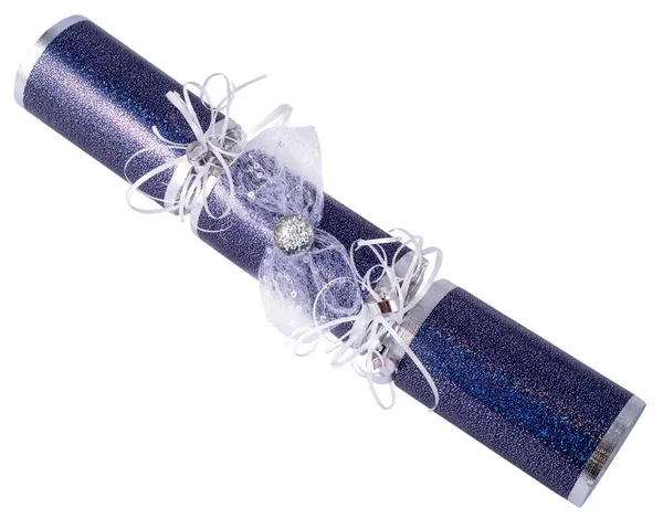 Beautifully Decorated Traditional Christmas Cracker — Stock Photo, Image