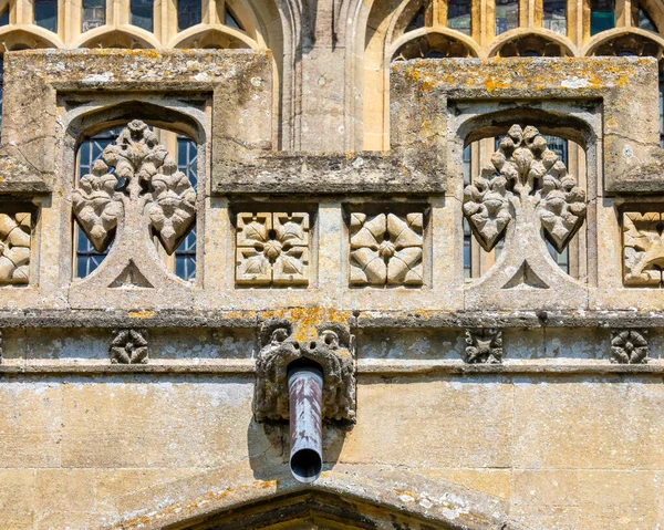 Primer Plano Del Exterior Iglesia San Pedro San Pablo Lavenham — Foto de Stock