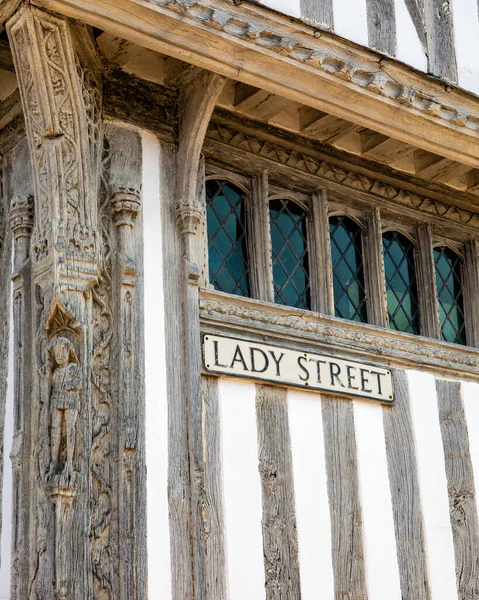 Lady Street Suffolk Ngiltere Deki Lavenham Köyünde — Stok fotoğraf