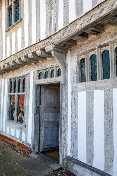 Das Äußere Der Historischen Guildhall Dorf Lavenham Suffolk Großbritannien — Stockfoto