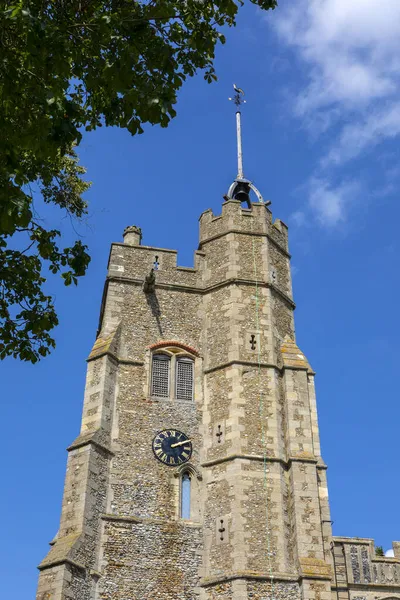 View Beautiful Mary Virgin Church Village Cavendish Suffolk — Stock Photo, Image