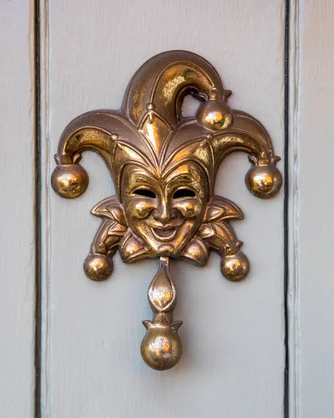 Close Jester Door Knocker — Stock Photo, Image