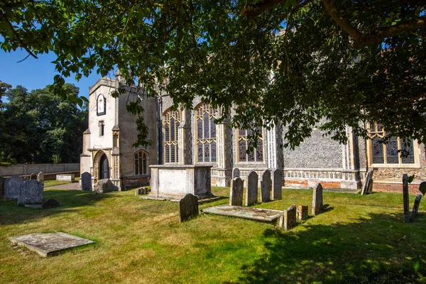 Igreja Santa Maria Virgem Aldeia East Bergholt Suffolk Reino Unido — Fotografia de Stock