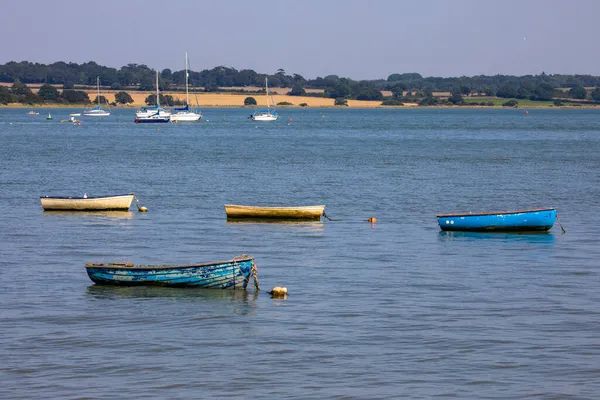 Vista Los Barcos Río Stour Ciudad Manningtree Essex Reino Unido — Foto de Stock