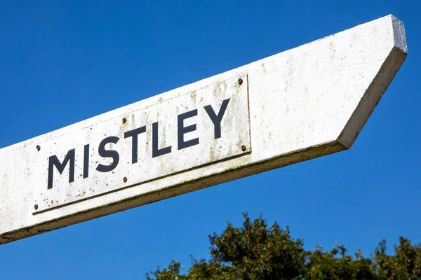 Panneau Direction Pour Village Mistley Dans Essex Royaume Uni — Photo