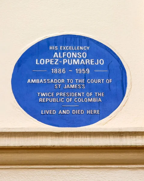 Londres Reino Unido Agosto 2021 Uma Placa Azul Dedicada Duas — Fotografia de Stock