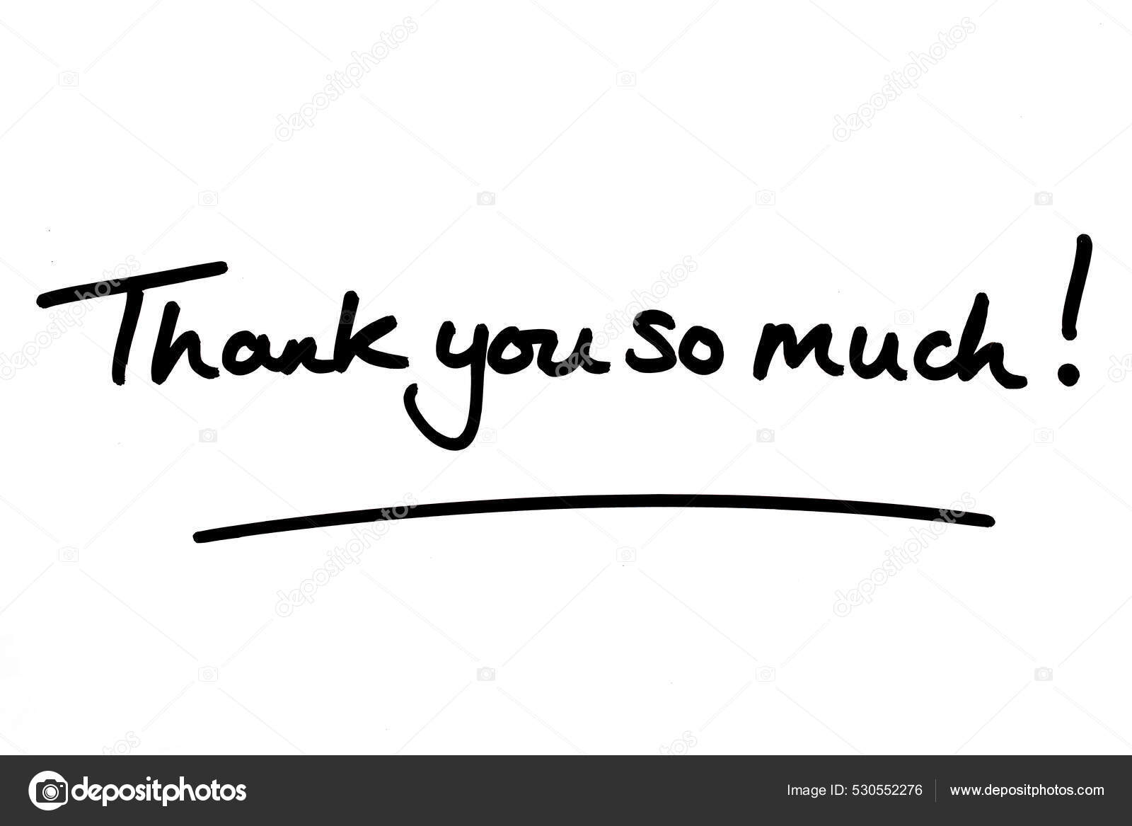 Thank you so much Stock Photos, Royalty Free Thank you so much ...