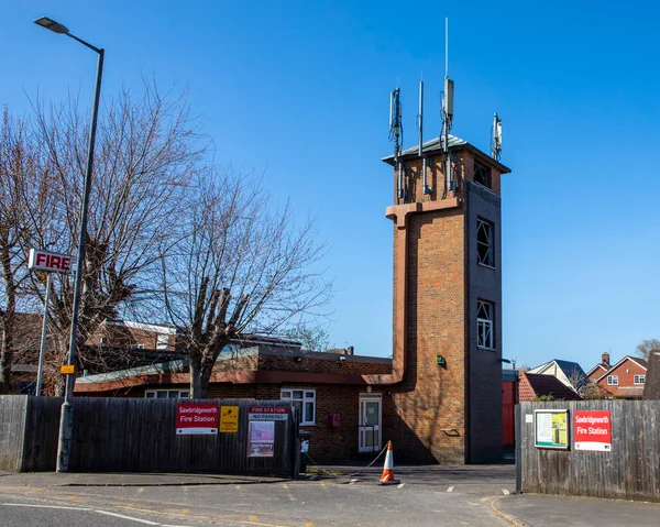 Hertfordshire Reino Unido Abril 2021 Una Vista Estación Bomberos Sawbridgeworth —  Fotos de Stock