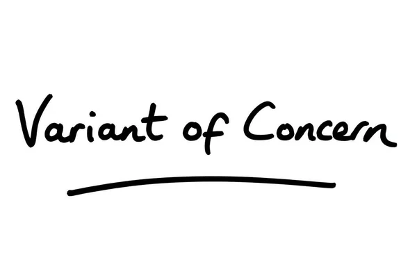 Variant Concern Handwritten White Background — Stock Photo, Image