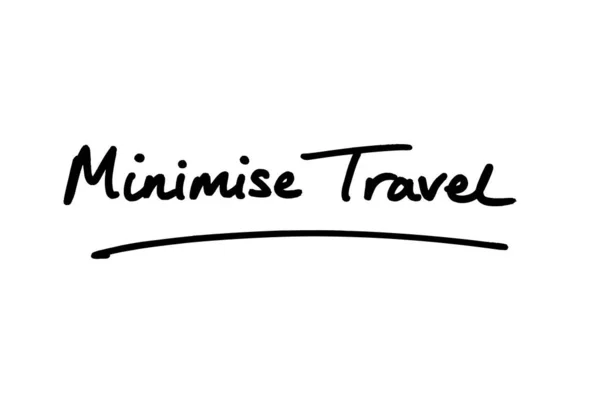 Minimiser Voyage Manuscrit Sur Fond Blanc — Photo