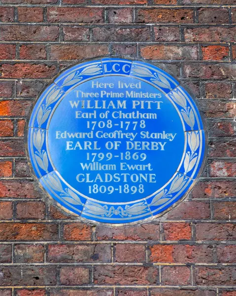 London May 13Th 2021 Plaque Building Jamess Square London Marking — Stock Photo, Image