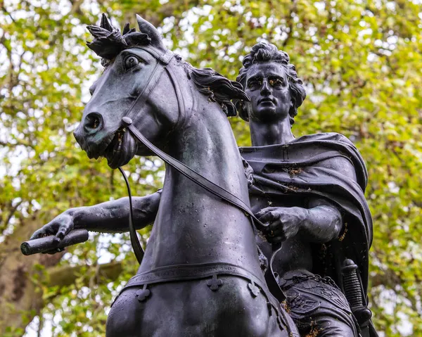 Statua Guglielmo Iii Situata Nella Storica Piazza Jamess Londra Regno — Foto Stock