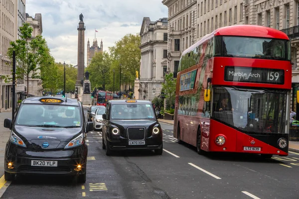 Londres Reino Unido Maio 2021 Táxis Londrinos Também Conhecidos Como — Fotografia de Stock