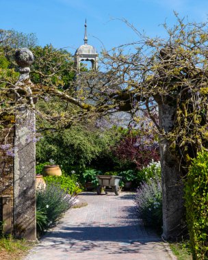 İngiltere, Cornwall 'daki Heligan' ın güzel Kayıp Bahçeleri 'nin manzarası..