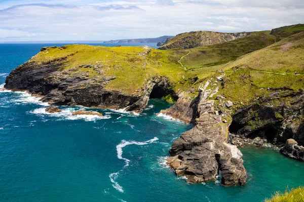 Stunning View Tintagel Castle Cornwall — Stock Photo, Image