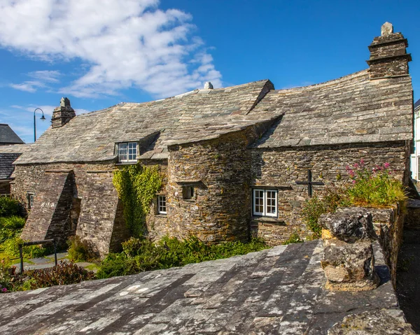 Cornwall Juni 2021 Achterzijde Van Het Tintagel Old Post Office — Stockfoto