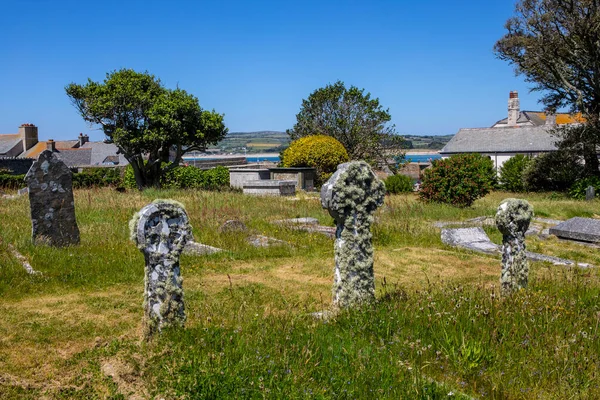 Cornwall June 1St 2021 View Graveyard Cemetery Michaels Mount Cornwall — Stock Photo, Image