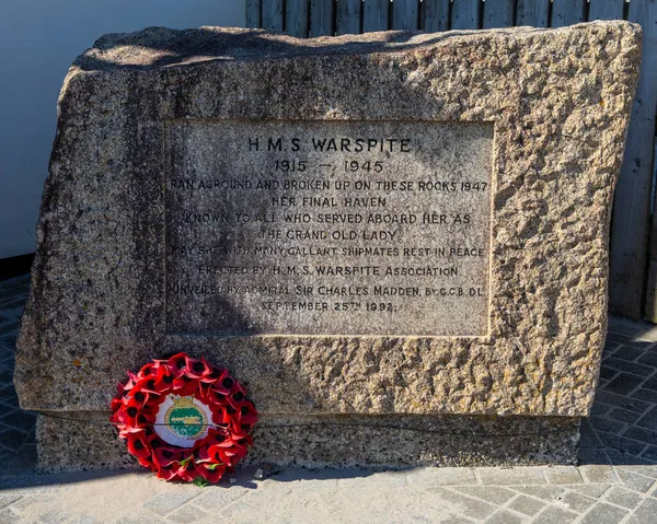 Cornwall June 1St 2021 Monument Mounts Bay Marazion Cornwall Commemorating — Stock Photo, Image