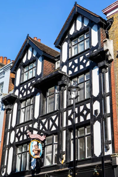 London March 8Th 2022 Exterior View Historic Pillars Hercules Public — Stock Photo, Image