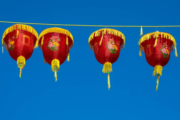 Nahaufnahme Hübscher Chinesischer Laternen Die Der Historischen Chinatown Gegend Von — Stockfoto